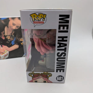 Funko Pop! Animation Signed My Hero Academia MEI HATSUME 681 Signed FRENLY BRICKS - Open 7 Days