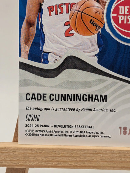 Cade Cunningham 2024-25 Panini Revolution - Cosmo /35 Auto Pistons SSP HIT FRENLY BRICKS - Open 7 Days