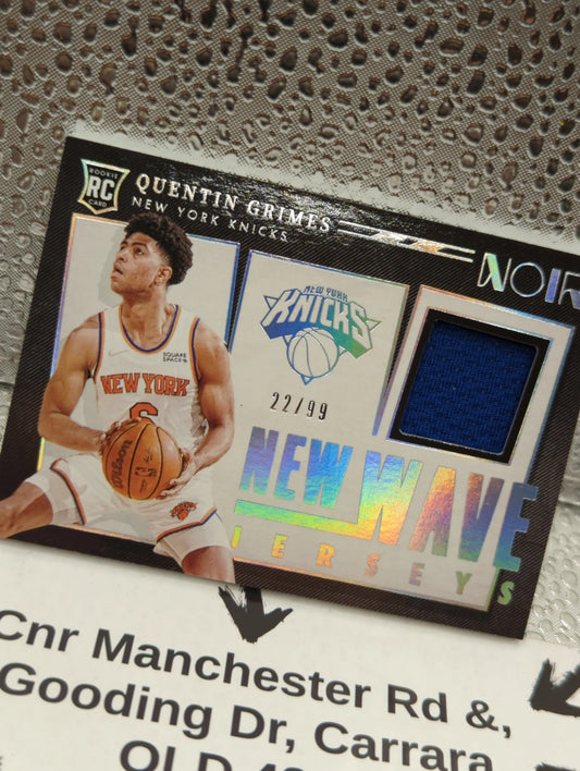 2021-22 Panini NOIR QUENTIN GRIMES Rookie Patch /99 New Wave FRENLY BRICKS - Open 7 Days