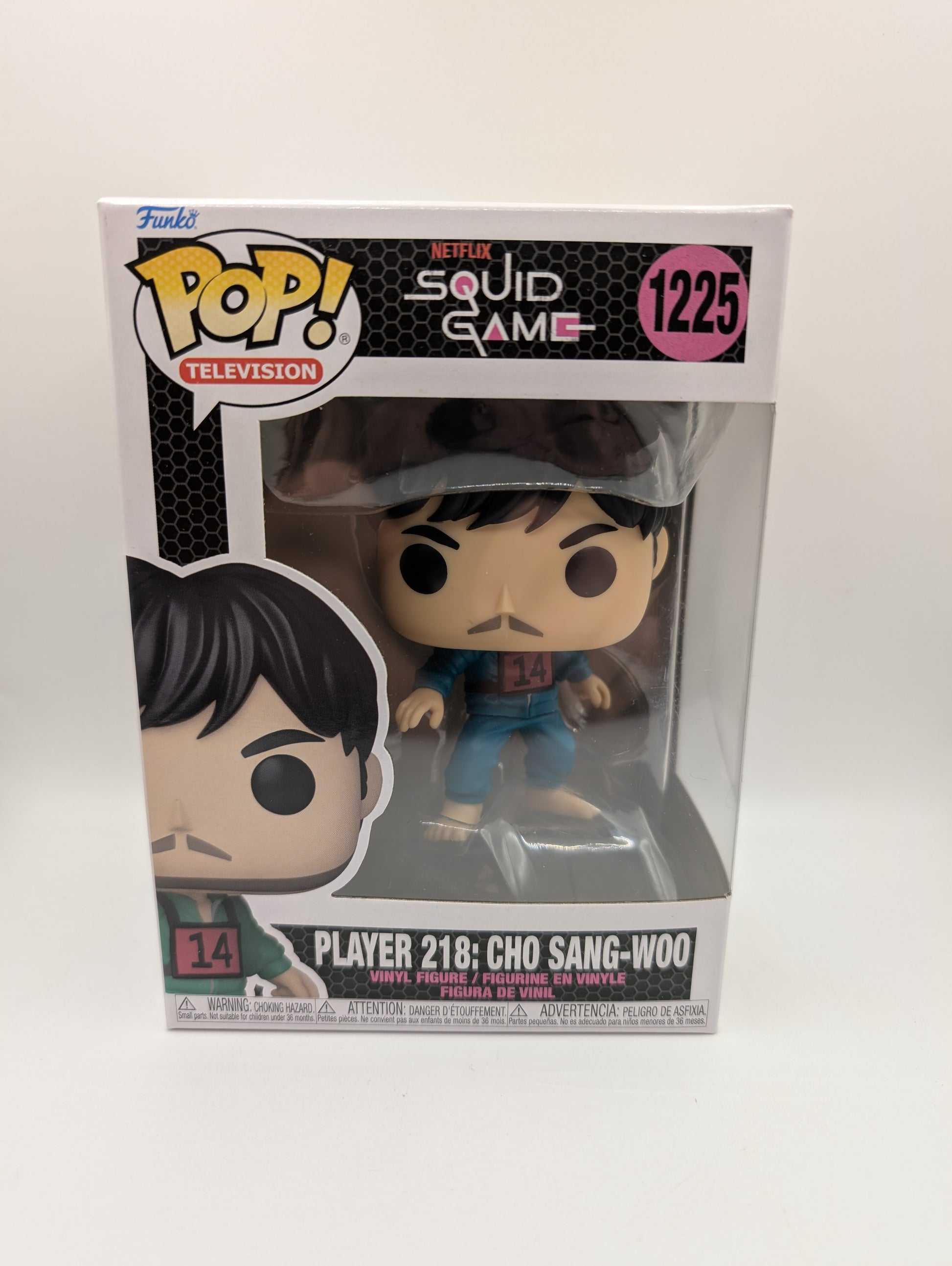 Pop Funko Player 218 Cho Sang-Woo #1225 Squid Games Netflix Figure