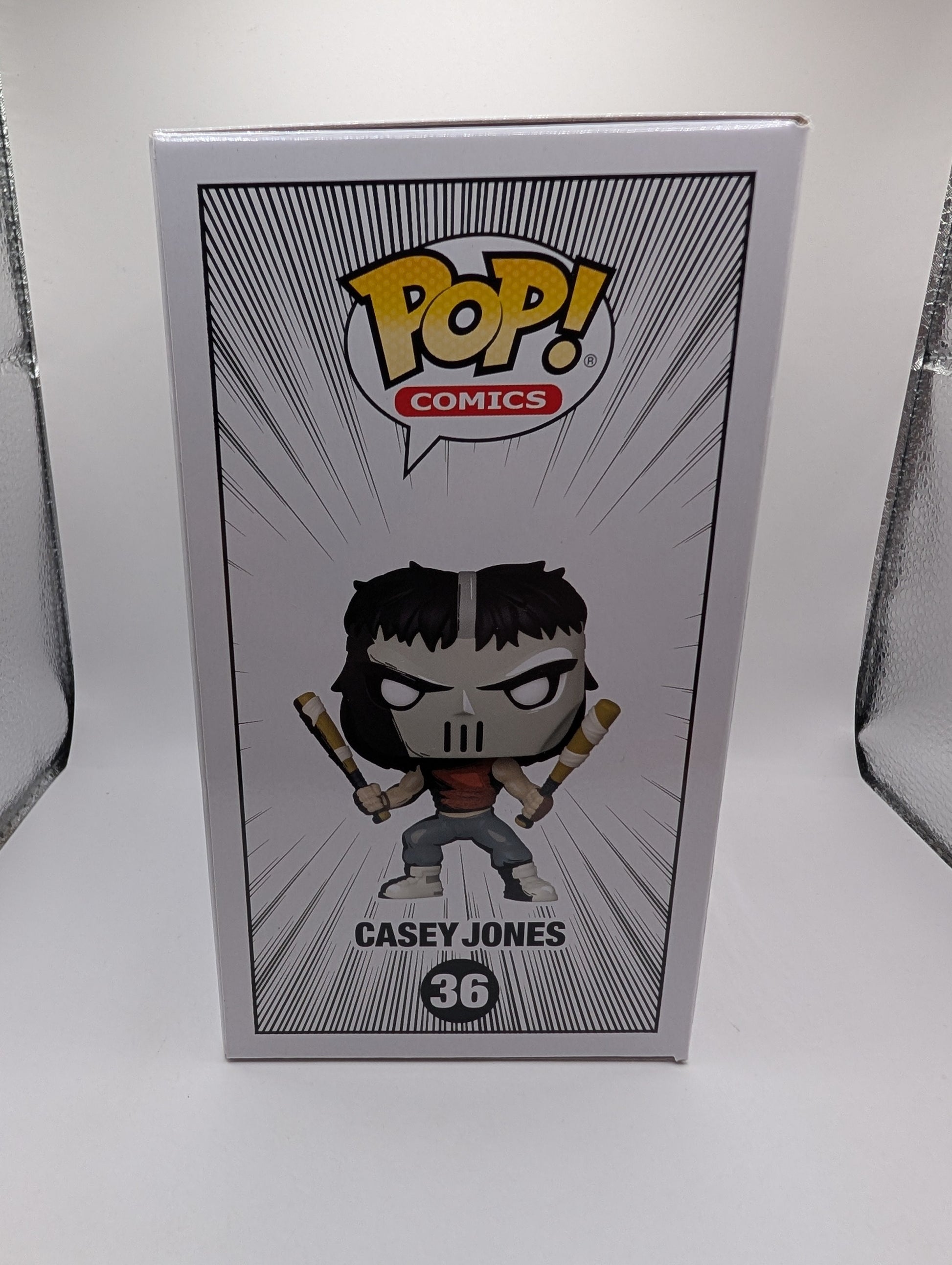 Funko POP Teenage Mutant Ninja Turtles TMNT Casey Jones CHASE Comics 36 FRENLY BRICKS - Open 7 Days