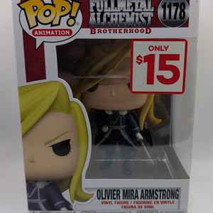 FullMetal Alchemist Brotherhood - Oliver Mira Armstrong #1178 - Funko Pop! Vinyl - New FRENLY BRICKS - Open 7 Days