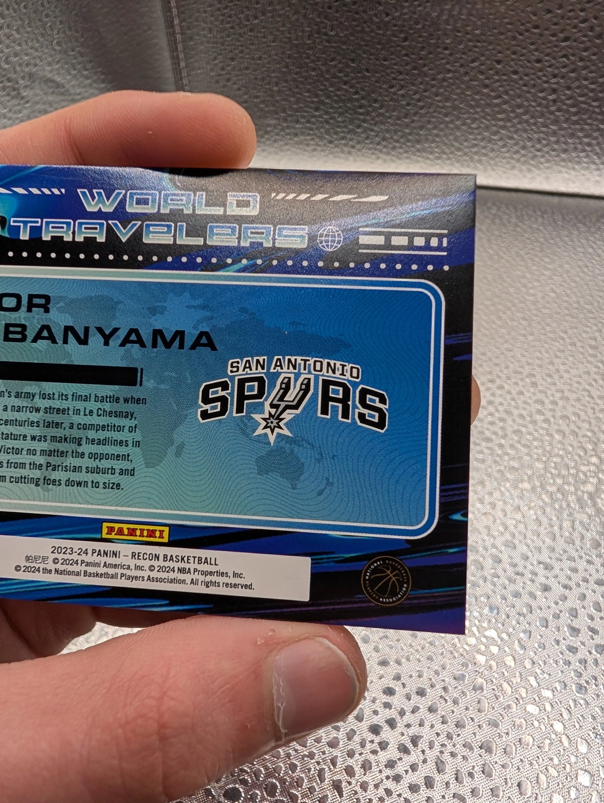 Victor Wembanyama 08/10 RC Recon World Travelers Panini FRENLY BRICKS - Open 7 Days