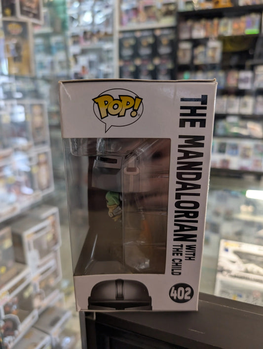 Star Wars - Mandalorian with the Child Jetpack Flying Pop! Vinyl Figure #402 FRENLY BRICKS - Open 7 Days