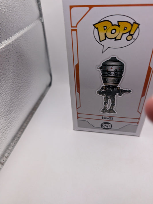 Star Wars: The Mandalorian IG-11 Funko Pop! Vinyl Figure #328 FRENLY BRICKS - Open 7 Days