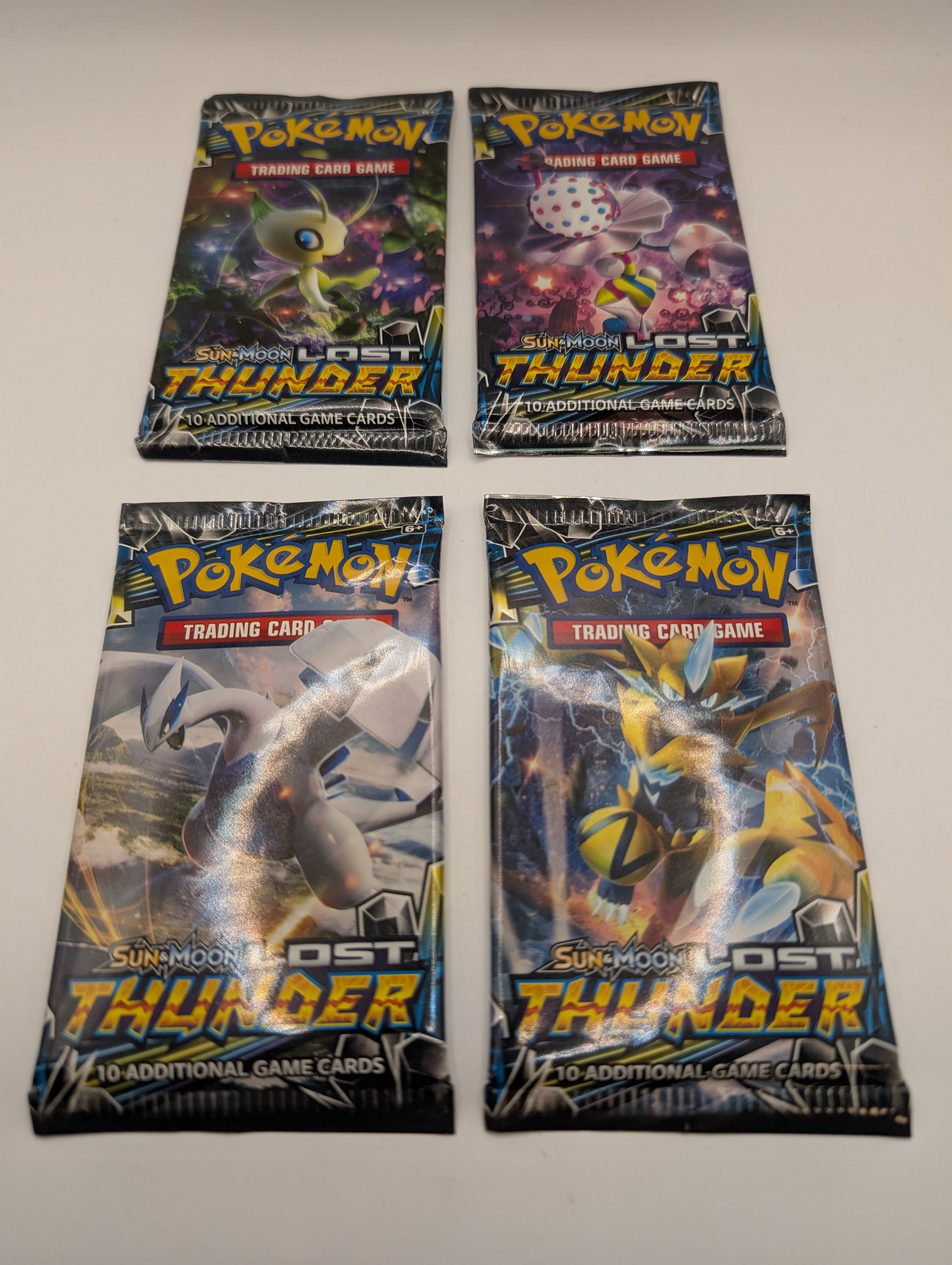 Pokemon 4x S&M Lost Thunder Booster Packs Factory Sealed - All 4 Art Sets! FRENLY BRICKS - Open 7 Days