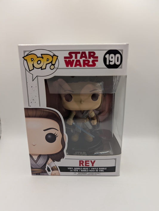 Star Wars - Rey Episode VIII The Last Jedi Pop! Vinyl #190 FRENLY BRICKS - Open 7 Days