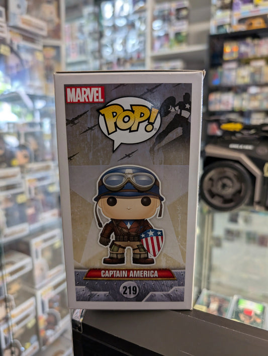 Funko POP! Marvel Captain America: (WWII) #219 Vinyl 2017 Summer Exclusive FRENLY BRICKS - Open 7 Days