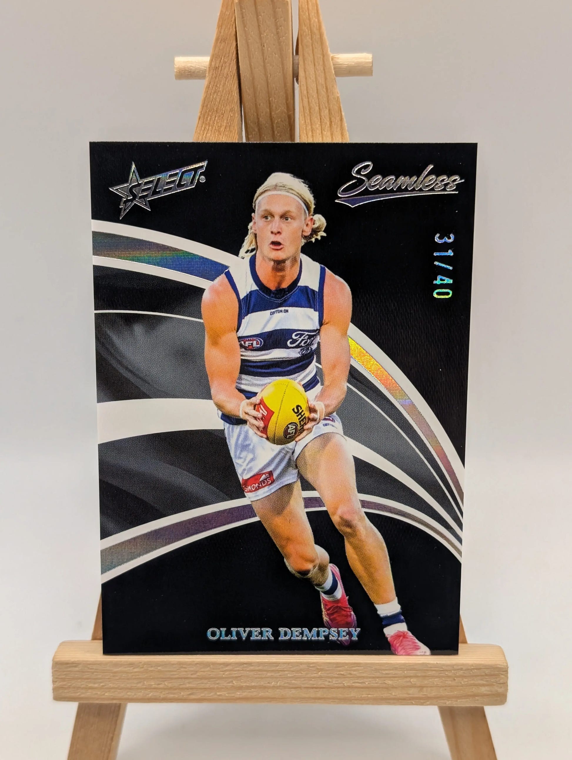 2025 Select AFL Seamless Black Oliver Dempsey /40 Geelong Cats FRENLY BRICKS - Open 7 Days image 2