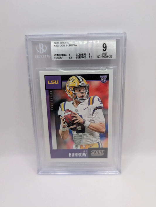 Joe Burrow 2020 Score RC #360 LSU BGS 9 FRENLY BRICKS - Open 7 Days