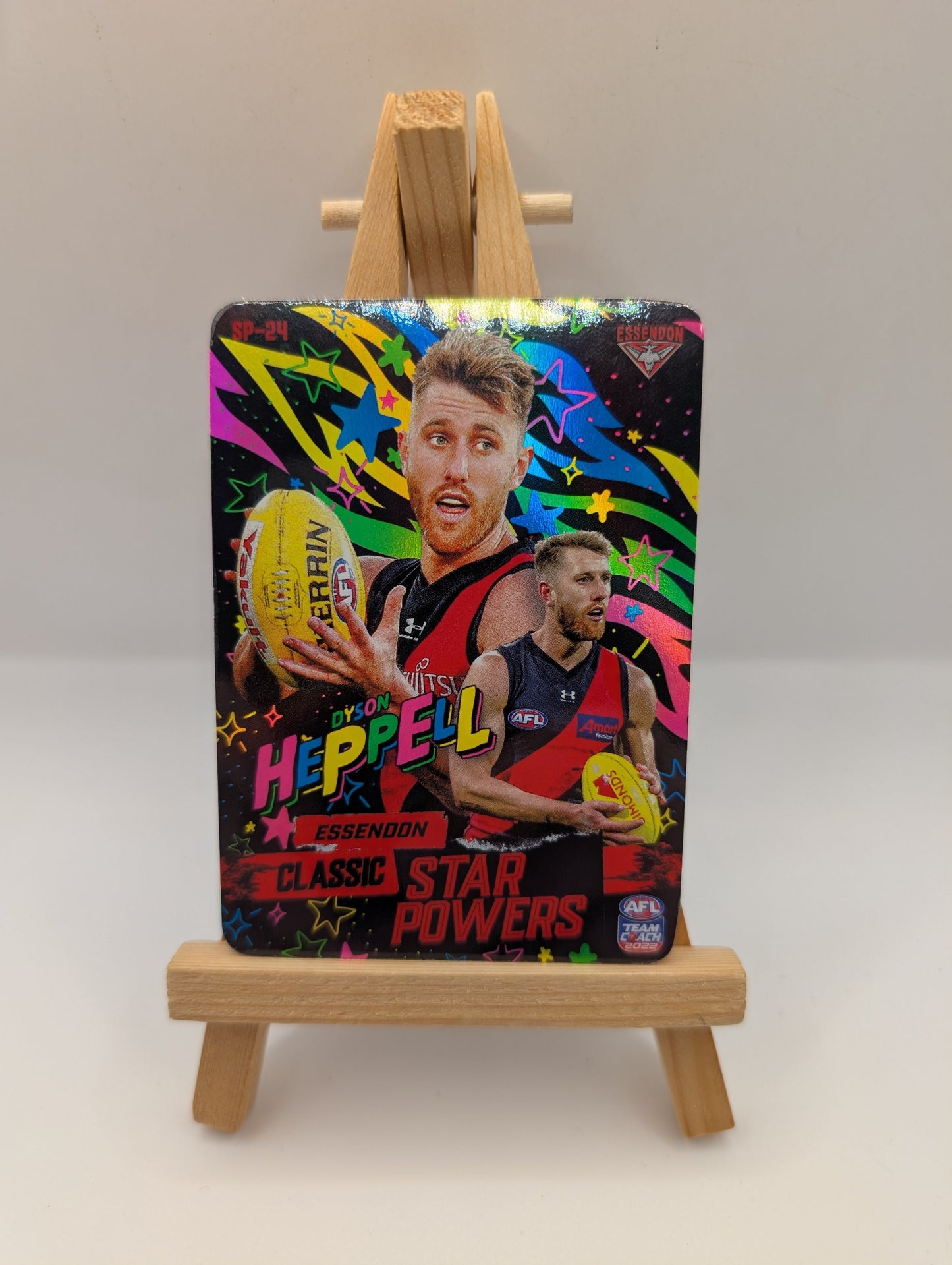 2022 Teamcoach Neon Star Powers - DYSON HEPPELL  SP-24  Essendon FRENLY BRICKS - Open 7 Days