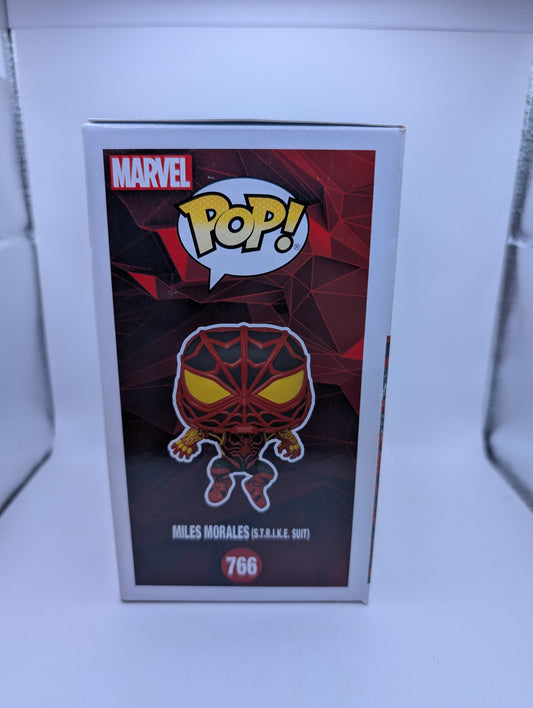 Funko Pop! Spider-Man  Miles Morales "S.T.R.I.K.E SUIT" number 766 FRENLY BRICKS - Open 7 Days