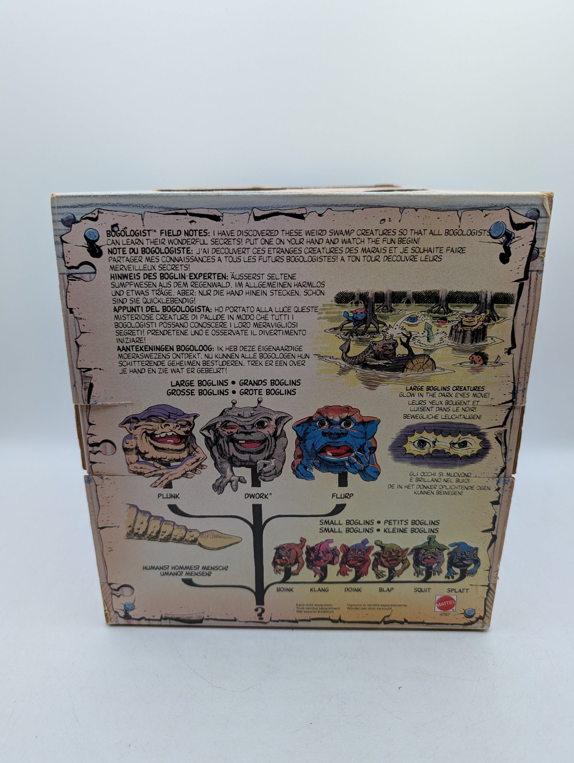BOGLINS "Dwork" 1987 MATTEL HAND PUPPET MONSTER FRENLY BRICKS - Open 7 Days