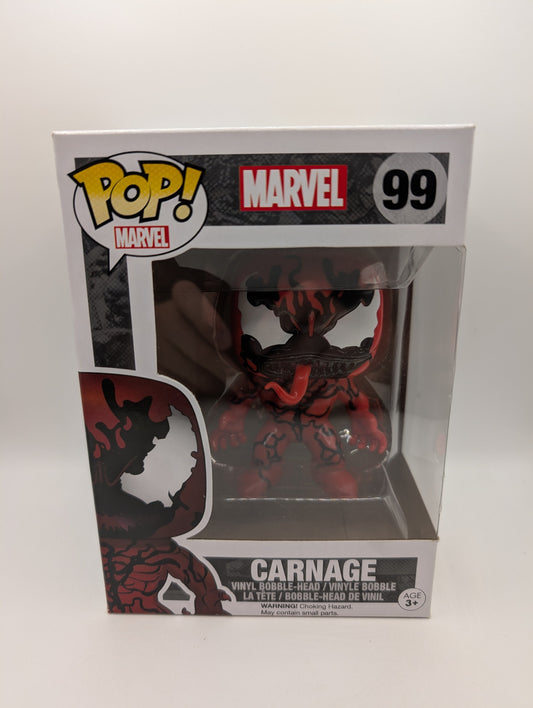 Funko POP! Marvel - Carnage #99 Vinyl Bobble-Head FRENLY BRICKS - Open 7 Days