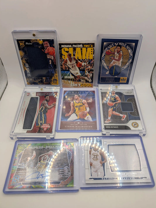 Indiana Pacers NBA Basketball Card Lot, Rookies, Patch, Auto, Tyrese Haliburton FRENLY BRICKS - Open 7 Days