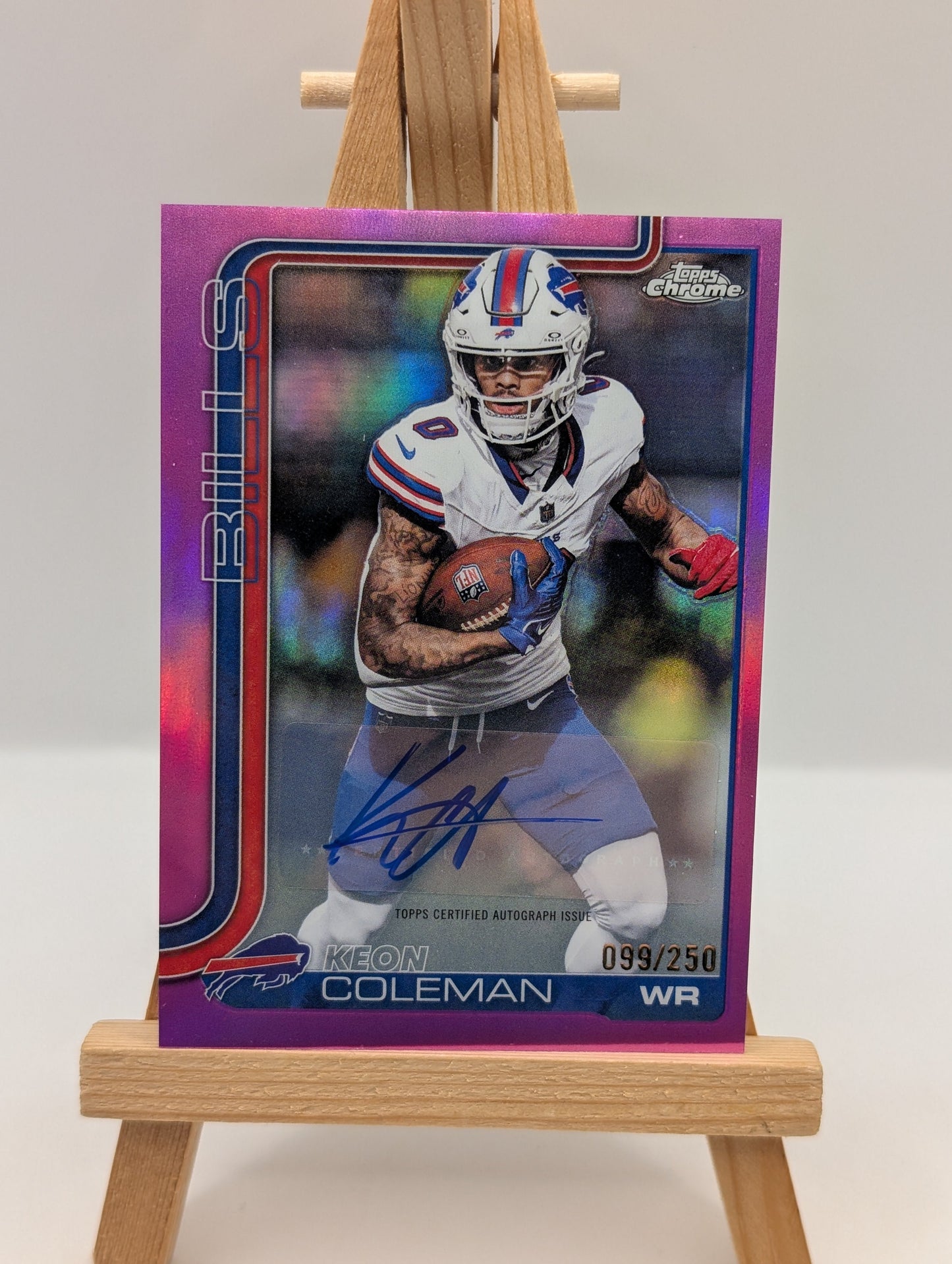 2025 Topps Chrome - Keon Coleman True  Magenta Refractor Auto /250 #BA-KC FRENLY BRICKS - Open 7 Days
