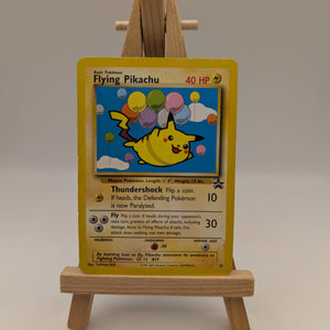 Pokemon 2001 Flying Pikachu Black Star WOTC Promo Card 25 MP FRENLY BRICKS - Open 7 Days