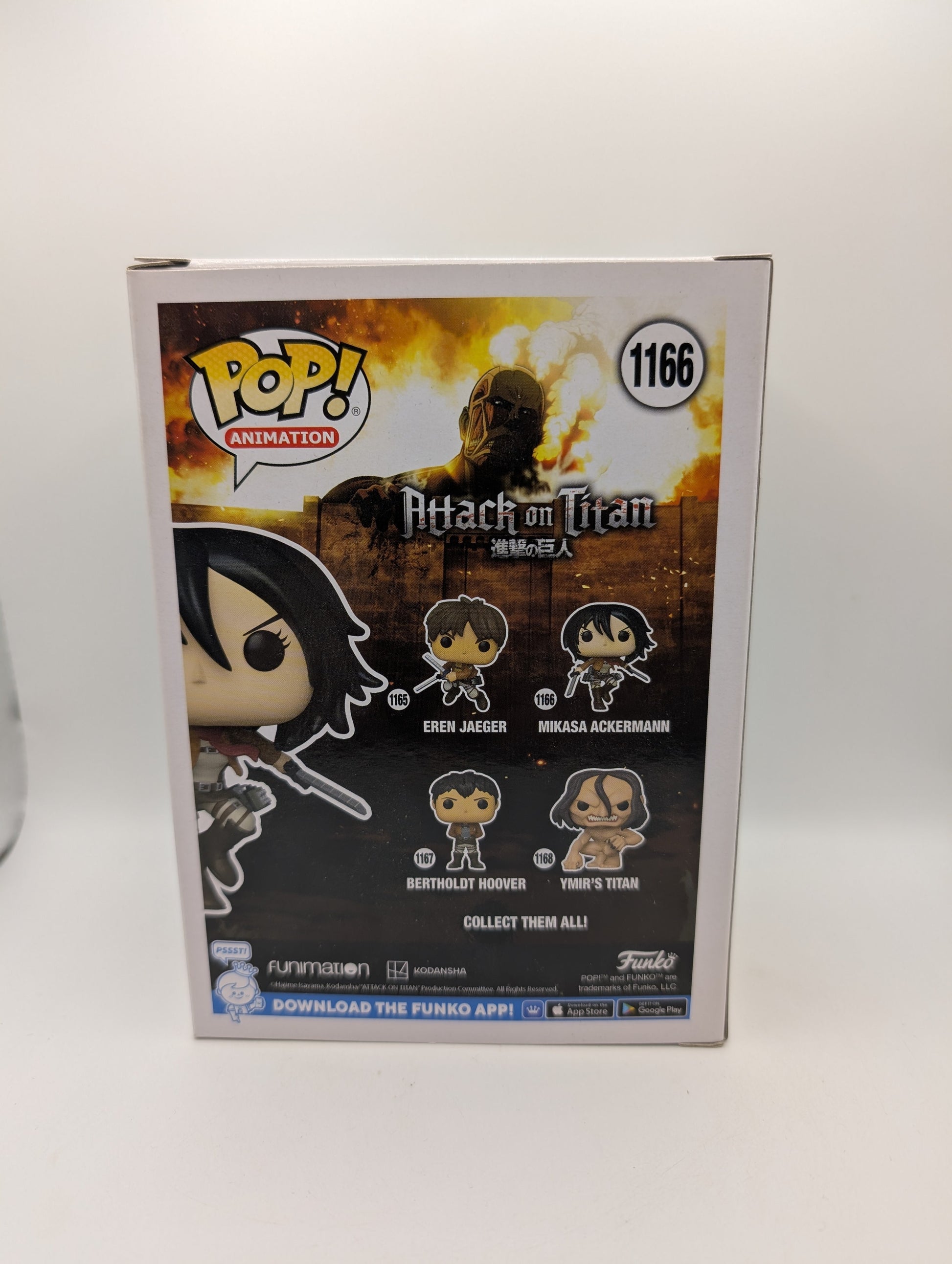 Attack On Titan - Mikasa Ackermann #1166 Funko Pop! Vinyl FRENLY BRICKS - Open 7 Days