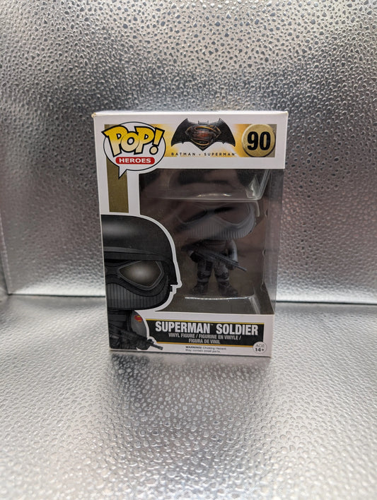 FUNKO Pop Vinyl Superman Soldier #90 FRENLY BRICKS - Open 7 Days
