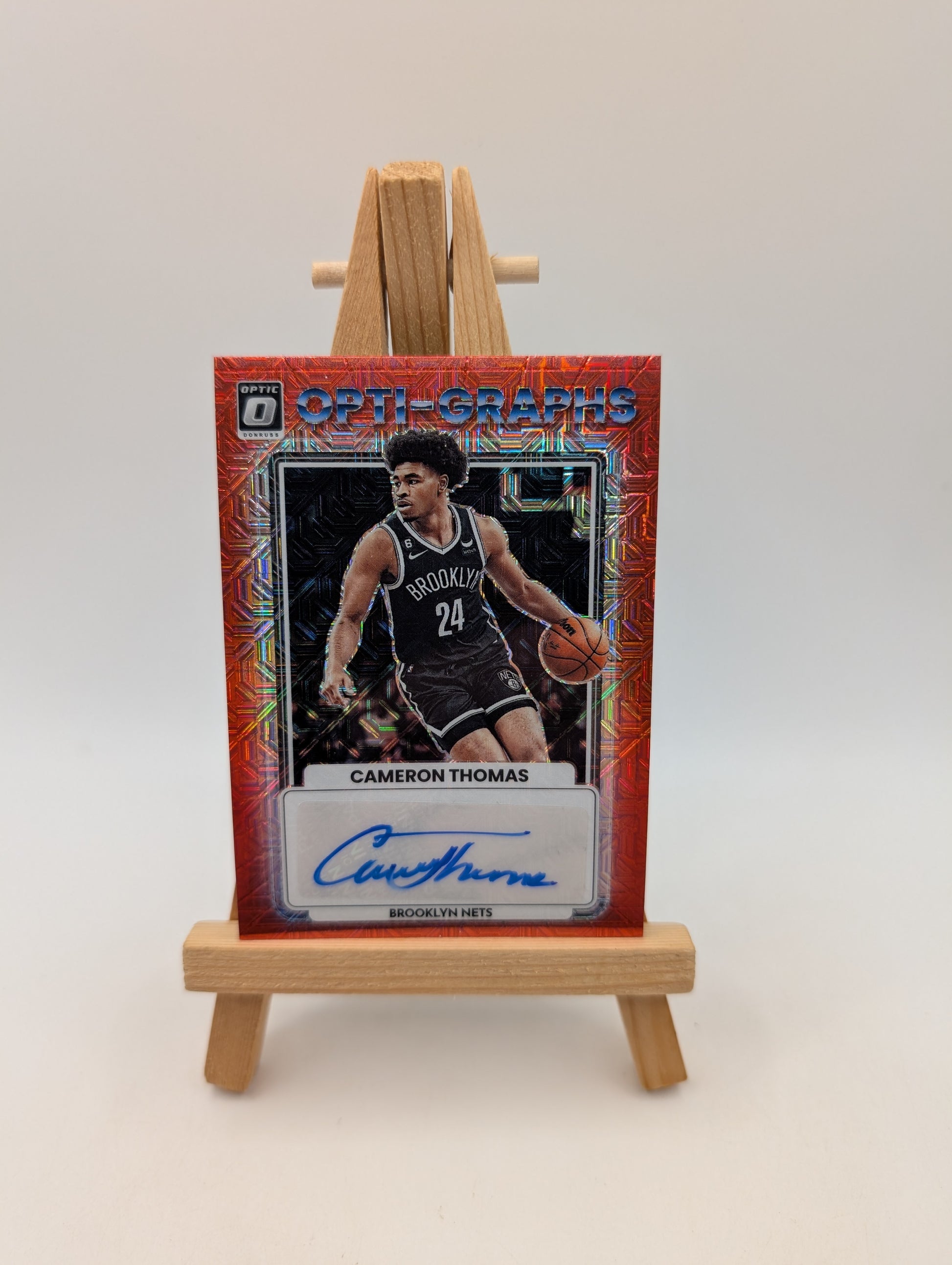 2023 Donruss Optic CAM THOMAS Red Mojo Opti-Graphs Auto OG-CAM Nets