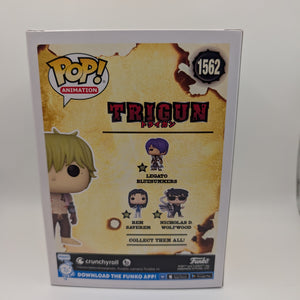 Vash the Stampede 1562 Trigun Funko Pop Figure FRENLY BRICKS - Open 7 Days