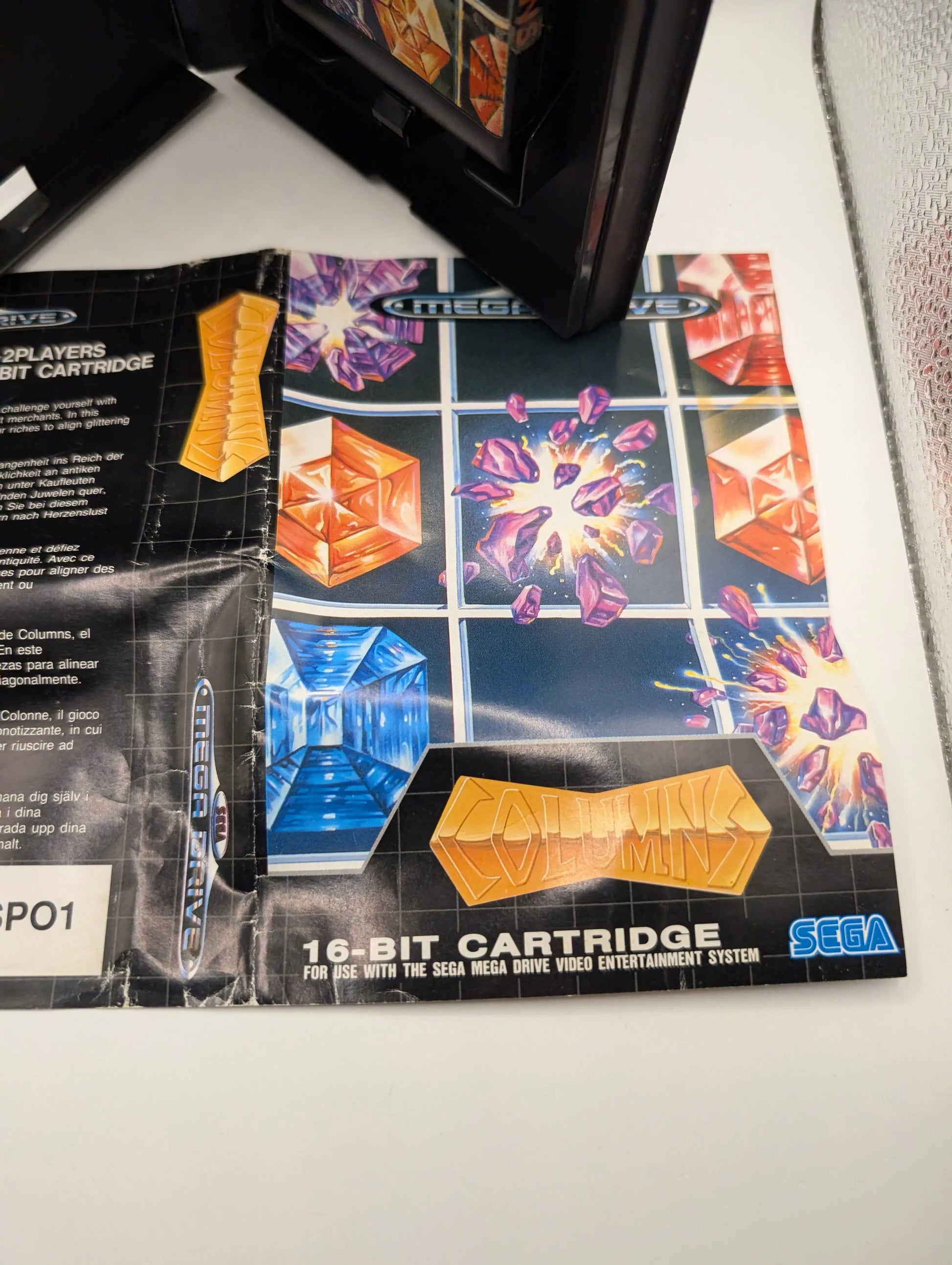 Columns Sega Mega Drive Cartridge Game PAL USED, Game, Case FRENLY BRICKS - Open 7 Days