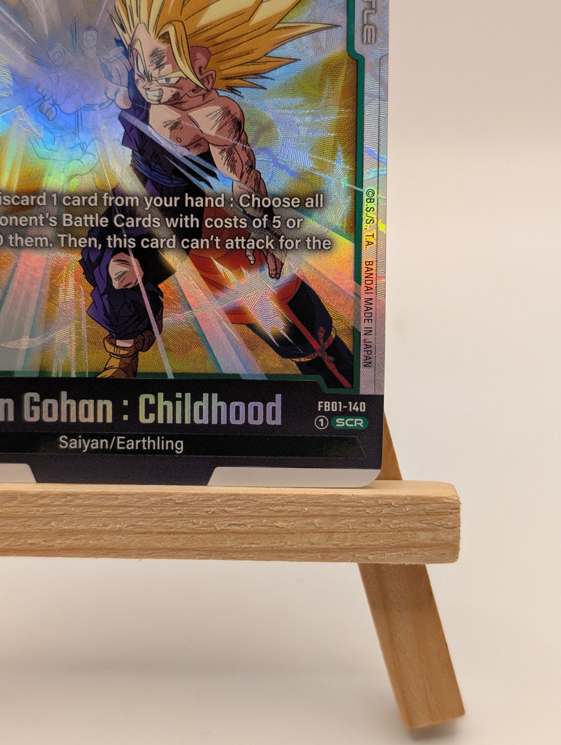 Dragon Ball Fusion World FB01-140 Son Gohan SCR Childhood Awakened Pulse Secret FRENLY BRICKS - Open 7 Days