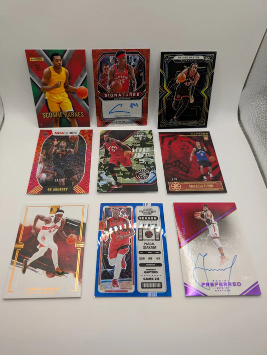 Toronto Raptors NBA Basketball Card Lot, Rookies, Patch, Auto, Scottie Barnes FRENLY BRICKS - Open 7 Days