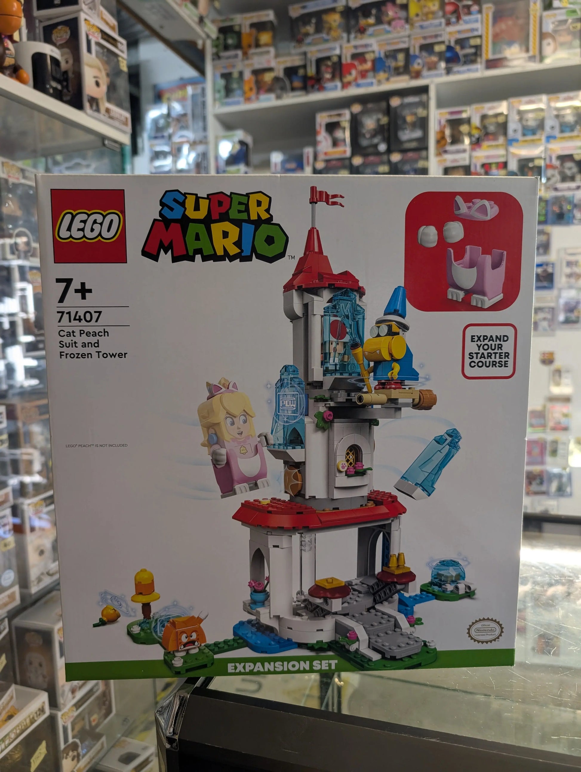 Brand New LEGO Super Mario: Cat Peach Suit and Frozen Tower (71407) FRENLY BRICKS - Open 7 Days
