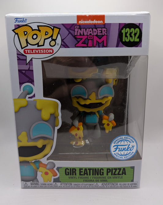 Invader Zim - Gir Eating Pizza #1332 - Funko Pop! Vinyl - New FRENLY BRICKS - Open 7 Days