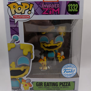 Invader Zim - Gir Eating Pizza #1332 - Funko Pop! Vinyl - New FRENLY BRICKS - Open 7 Days