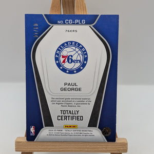 2024-25 Totally Certified Paul George Gamers Patch GOLD /10 FRENLY BRICKS - Open 7 Days