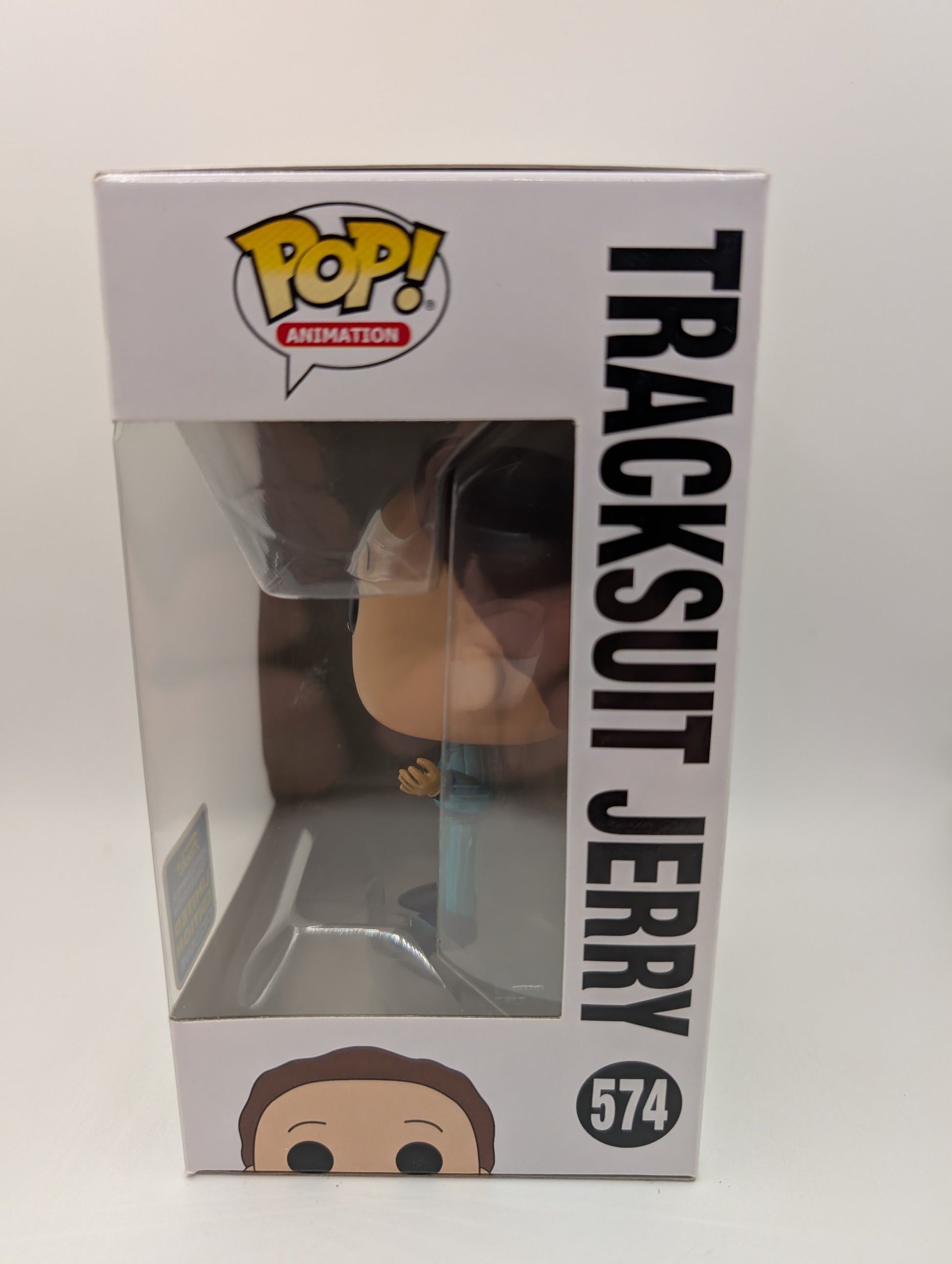 Funko Pop! Tracksuit Jerry #574 Rick and Morty 2019 SDCC Exclusive Vaulted