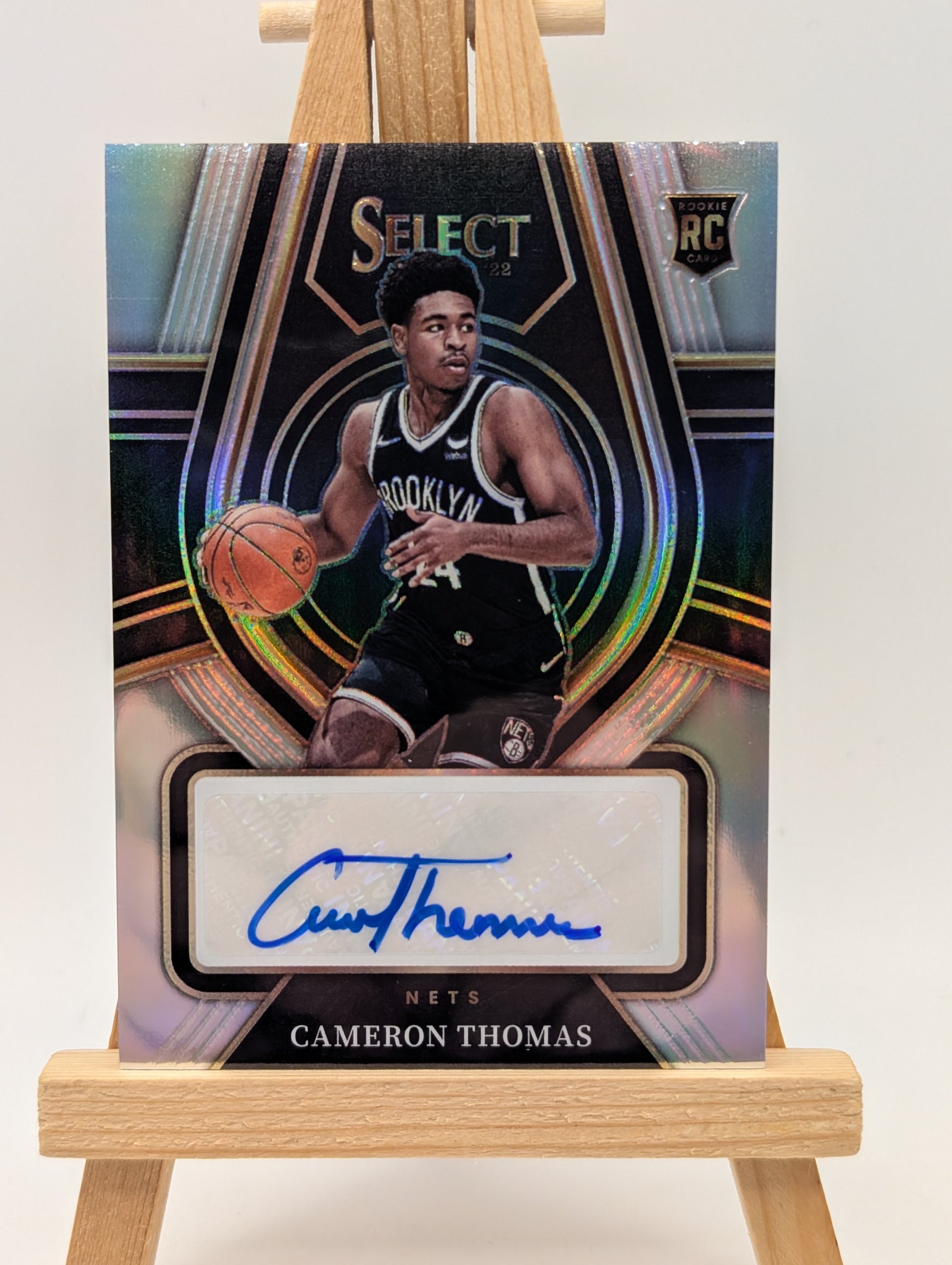 2021-22 CAMERON THOMAS /249 AUTO PANINI SELECT SILVER ROOKIE RC AUTOGRAPHS