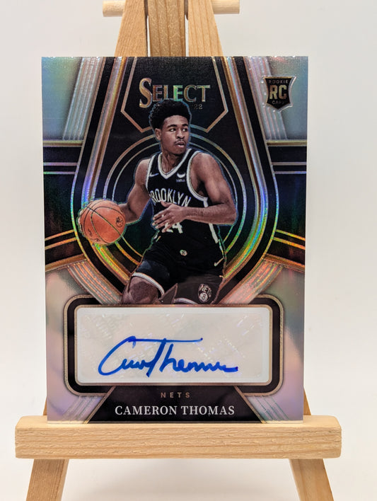 2021-22 CAMERON THOMAS /249 AUTO PANINI SELECT SILVER ROOKIE RC AUTOGRAPHS