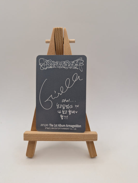 aespa Armageddon MY power Gisele Photocard FRENLY BRICKS - Open 7 Days