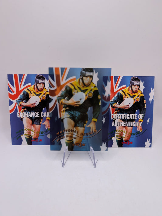 1996 Dynamic Rugby League National Heroes NH5 Steve Renouf Redemption/Auto/Cert FRENLY BRICKS - Open 7 Days