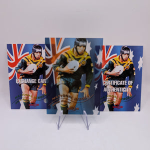 1996 Dynamic Rugby League National Heroes NH5 Steve Renouf Redemption/Auto/Cert FRENLY BRICKS - Open 7 Days