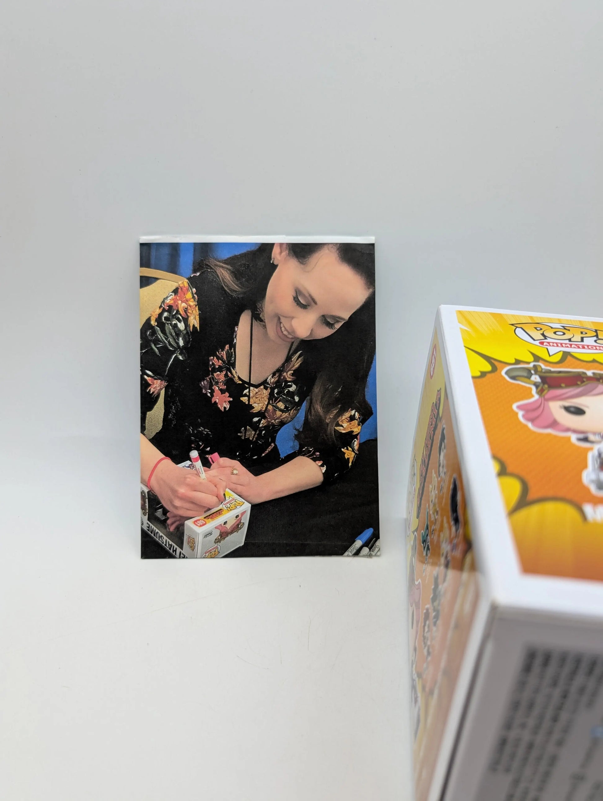 Funko Pop! Animation Signed My Hero Academia MEI HATSUME 681 Signed FRENLY BRICKS - Open 7 Days