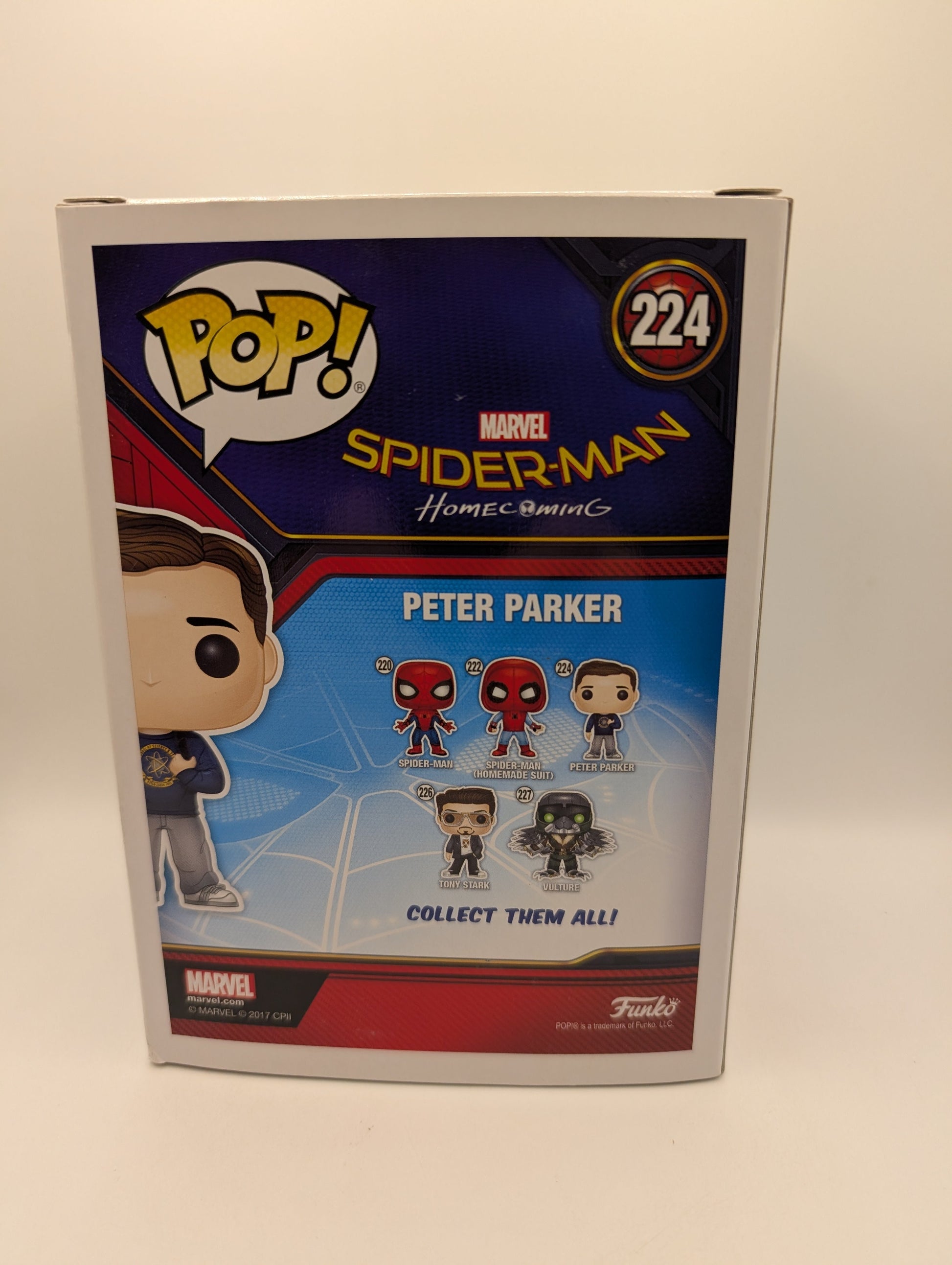 Funko POP! Marvel Spider-Man Homecoming Peter Parker 224 FRENLY BRICKS - Open 7 Days