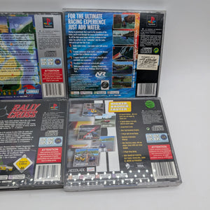 PS1 PlayStation 4x Game Lot Bundle Untested Racing Boating Games Used FRENLY BRICKS - Open 7 Days