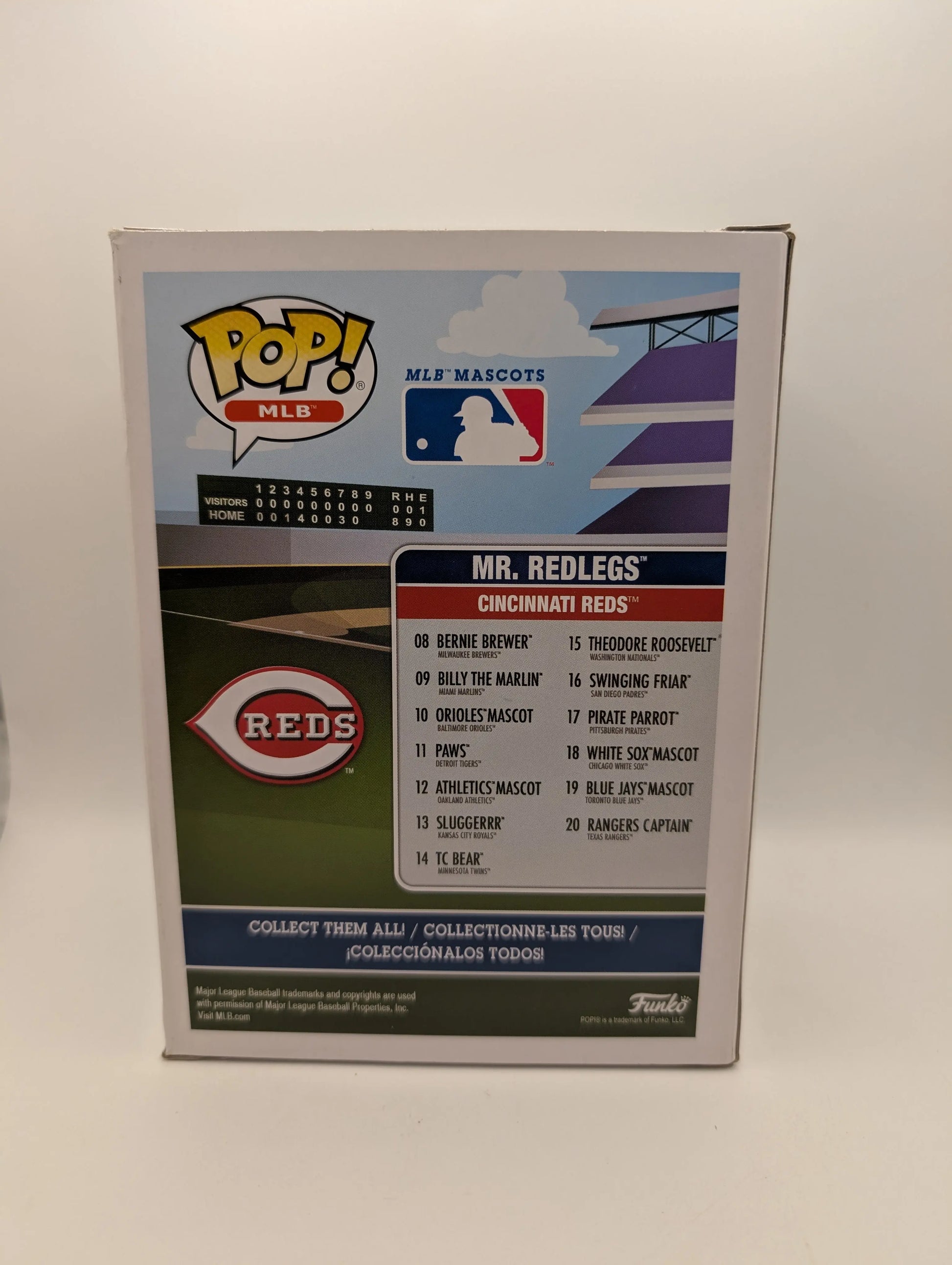 Mr. Redlegs 03 ~ MLB: Cincinnati Reds ~ Funko Pop Vinyl BASEBALL FRENLY BRICKS - Open 7 Days