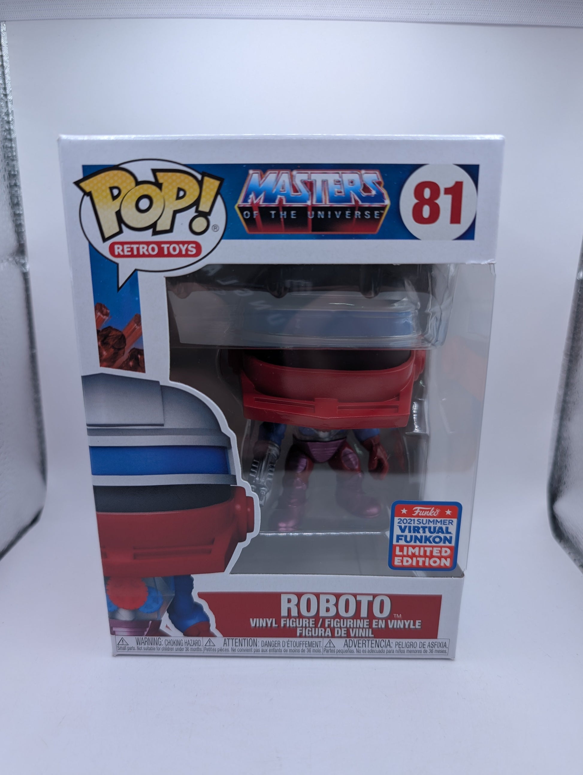 Funko POP Retro Toys - MOTU Roboto #81 (2021 Funkon Summer Exclusive) Vinyl FRENLY BRICKS - Open 7 Days