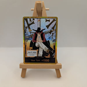 Dracule Mihawk OP14 Gold Don!! Manga	Azure Sea's Seven One Piece Card English FRENLY BRICKS - Open 7 Days