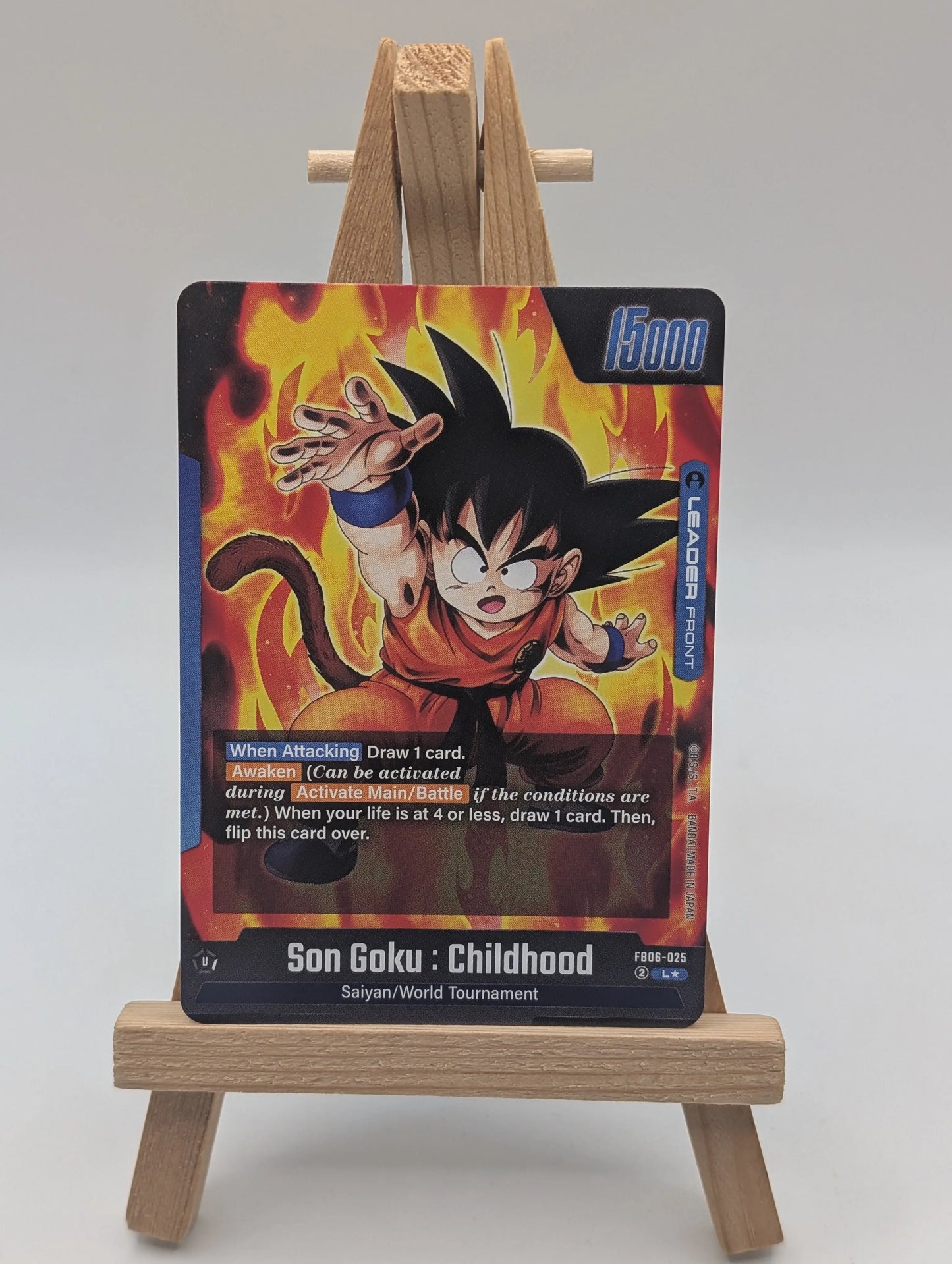 Son Goku Childhood FB06-025 | Rivals Clash Leader Alt Art NM Fusion World FRENLY BRICKS - Open 7 Days