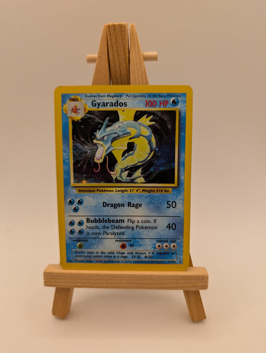 Gyarados Base Set Unlimited Holo 6/102 MP (B) Pokemon FRENLY BRICKS - Open 7 Days