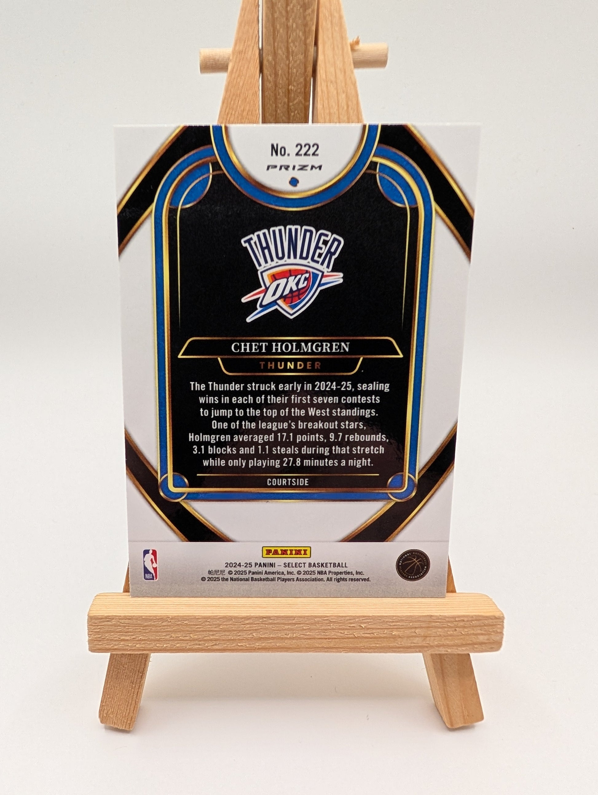2024-25 Panini Select Chet Holmgren #222 Elephant Prizm Case Hit SSP FRENLY BRICKS - Open 7 Days