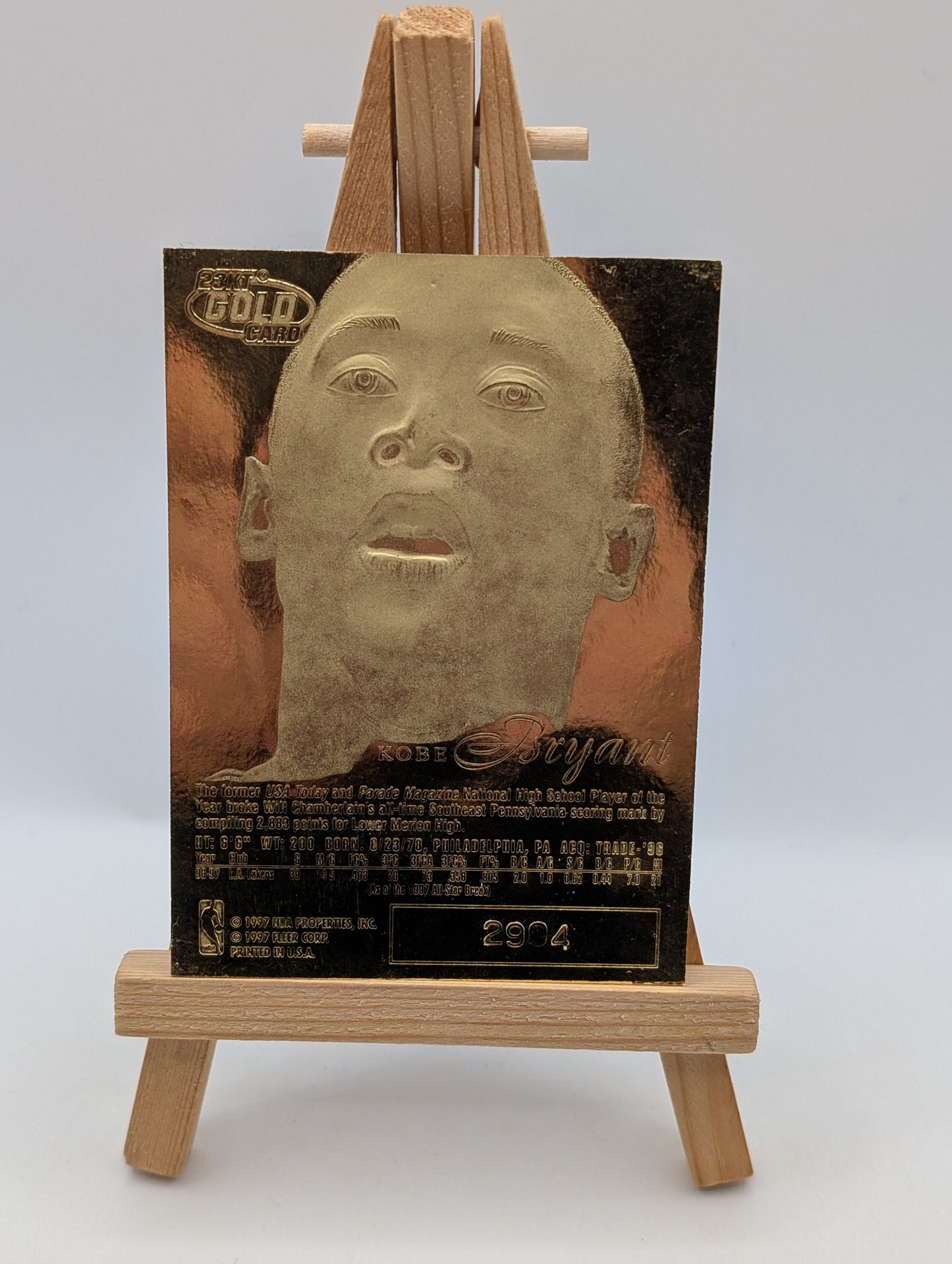 Kobe Bryant 1996 Fleer Flair Showcase Legacy 23 kt Gold ROOKIE CARD!! Lakers HOF FRENLY BRICKS - Open 7 Days