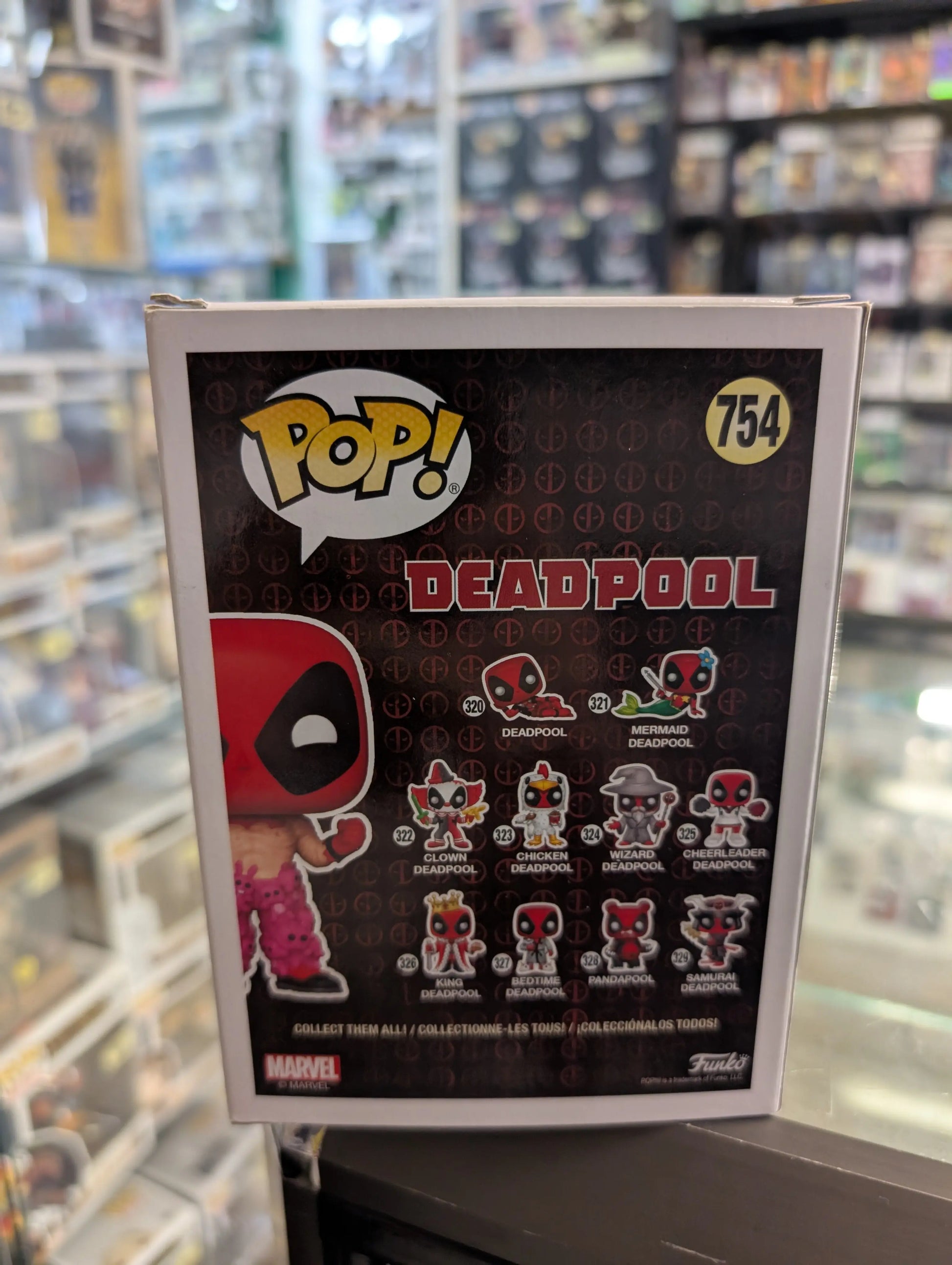 Funko Pop Vinyl Deadpool #754 2021 Spring Convention Limited Edition Exclusive FRENLY BRICKS - Open 7 Days