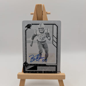2020 Football Panini Playbook Brian Burns 1/1 Panthers #80 One of One Auto FRENLY BRICKS - Open 7 Days